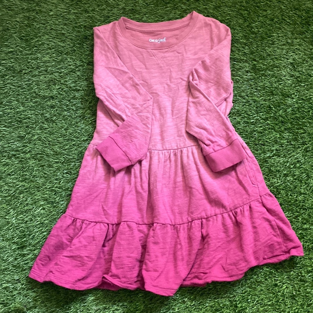 Ombré Pink Casual Dress